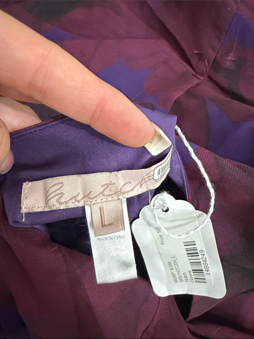 Hutch Layered Ruffle Chiffon Maxi Dress - Plum & Violet @@@ - Picture 3 of 3